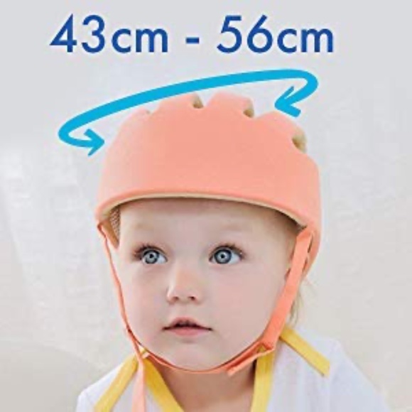 NWT DearJoy Baby Safety Helmet also used as Baby Head Protector Orange Helmet - Picture 5 of 6
